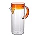 TATAY Carafe à eau, sans BPA, longue durée de vie, plastique. Orange. Mesure 19 x 11 x 25,3 cm