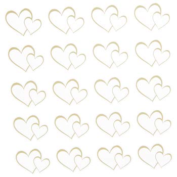 Open Heart Gold Foil Stickers - 2 Sheets Stickers