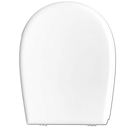 Copriwater Cesame Aretusina Bianco Cerniera Cromo-Sedile-Asse Wc