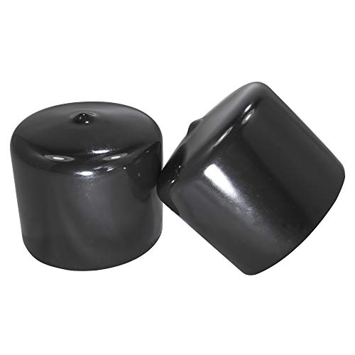 Prescott Plastics 1.875" Inch Round Vinyl Plug Insert (10 Pack), Rubber End Cap for Metal Tubing, Fence, Glide Insert for Pipe Post, Chairs and Furnitures