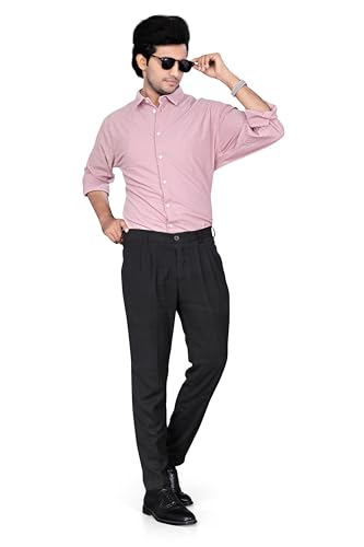Image of EVERGLADE Men's Casual Shirt | Textured Poly Blend | Regular Fit | Full Sleeve