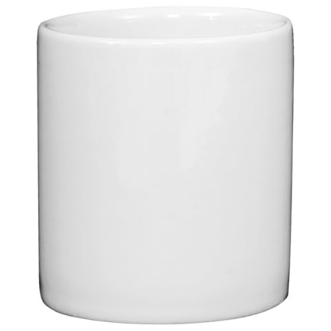 Royal Genware Traditional Sugar Stick Holders 65mm - Pack of 6 | Sugar Stick Dispenser, Sugar Sticks For Coffee, Porcelain Sugar Stick Holder, White Sugar Stick Holder Cover