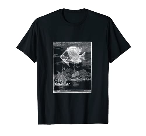 Pesca - Vintage retro Arte Gráfico Camiseta