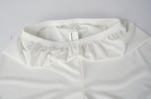 Nucinzua Lace Shorts Underneath a Dresses, Slip Softslip Shorts for Women Boyshorts White