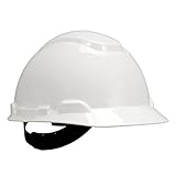 3M 10078371641877 H-701P White Hard Hat with 4-Point Pin Lock Suspension, White