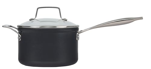 Image of Le Creuset Essential Non-stick Ceramic Saucepan with Glass Lid, 3 qt.