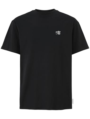 T-shirt noir en coton bio IRIEDAILY idéal pour le skate et la ville