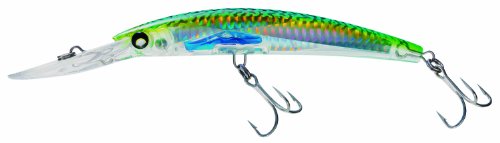 Yo-Zuri Crystal 3D Minnow Deep Diver Floating Lure, Holographic Green Mackerel, 6-Inch