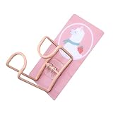 Alomejor Niedliche Drehbare Haken Zur Wandmontage für Ordentliche Aufbewahrung in der Badezimmerküche, Handtuchhalter aus Edelstahl mit Starker Klebrigkeit für 360°-Drehung (Alpaka)