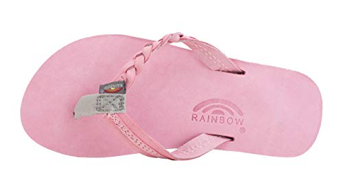 Image of Rainbow Sandals Kid's Single Layer Premier Leather Flirty Braidy | Casual Sandals
