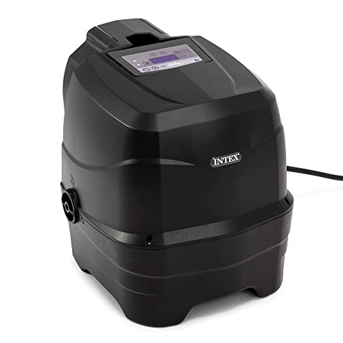 INTEX 28451EP PureSpa Greystone Deluxe Spa Set: Includes Energy Efficient Spa Cover and Wireless Control Panel – Spa Control App – Built-In FastFill Inflation System – 6 Person Capacity – 77
