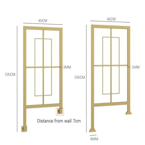 Mains courantes de loft au style chic et finitions dorées d'exception pour escalier - 3