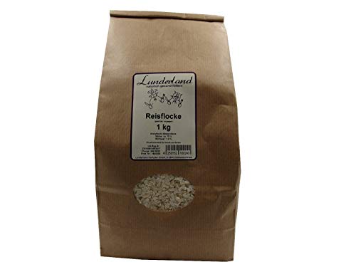 Lunderland Reisflocke 1kg, geschält und vorgegart