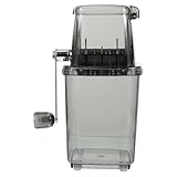 ARTIBETTER Portable Hand Crank Ice Crusher Chopper - Manual Ice Grinder for Kitchen, Travel, and Outdoor Use - Compact and Lightweight, Ideal for Shaved, Snow Cones, Slush and Drinks - Black