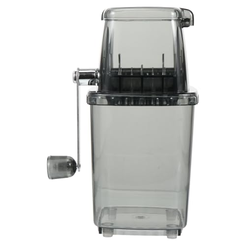 ARTIBETTER Portable Hand Crank Ice Crusher Chopper - Manual Ice Grinder for Kitchen, Travel, and Outdoor Use - Compact and Lightweight, Ideal for Shaved, Snow Cones, Slush and Drinks - Black