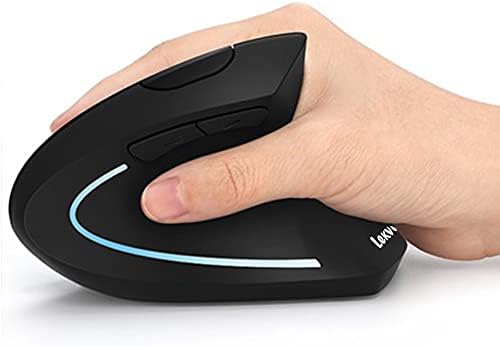 Ergonomic Mouse, LEKVEY Vertical Wireless Mouse - Rechargeable 2.4GHz Optical Vertical Mice : 3 Adjustable DPI 800/1200/1600 Levels 6 Buttons, for Laptop, PC, Computer, Desktop, Notebook etc, Black