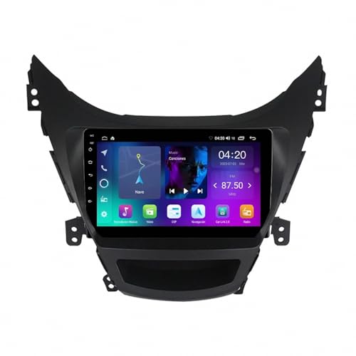 Pantalla táctil con GPS y Carplay para coche Hyundai Elantra Avante I35 2011-2013