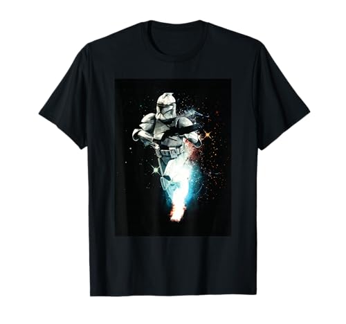 T-shirt Star Wars Attack of the Clones imprimé durable Clone Trooper anti-déformation