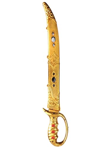 Image of BookMyCostume Royal Sword Plastic Toy Fancy Dress Costume Accessories For Kids & Adults - Silver /Golden
