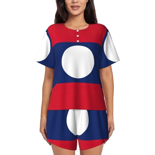 Pijama de Laos para mujer: conjunto ligero contra el calor estival