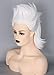 Topcosplay Ursula Peluca, Corta Peluca Blanca para Mujer Bruja Ghost Peluca para...