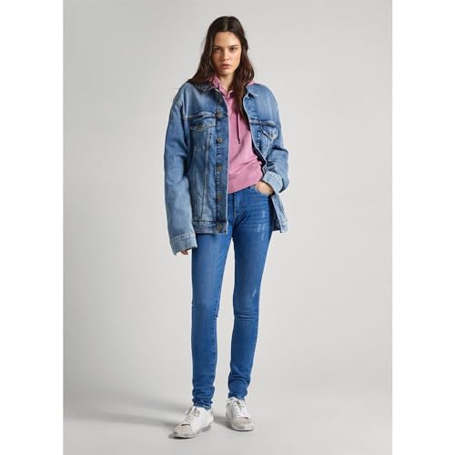 Pepe Jeans Para Mujer. PL204584RI2 Jeans Skinny Azul (24/30), Casual, AlgodóN, Denim, Sostenible - 7