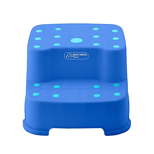Escadinha Infantil com 2 Degraus Up N Down Azul Multikids Baby BB1004