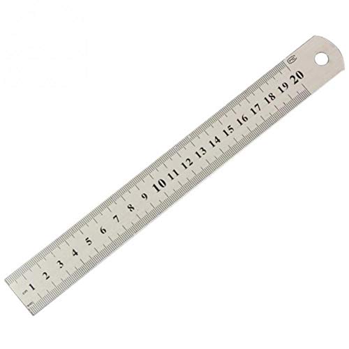 BYFRI Règle Métal Droit Règle Règle en Acier Inoxydable 20cm Rulers Set Règle