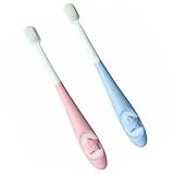 ERINGOGO 2 Stück Kinderzahnbürste mit Ultraweichen Borsten Ergonomisch für Jahre Junge Mädchen Effektive Zahnreinigung Langlebig und Komfortabel für Kleine Hände Fördert Gesunde Mundpflege