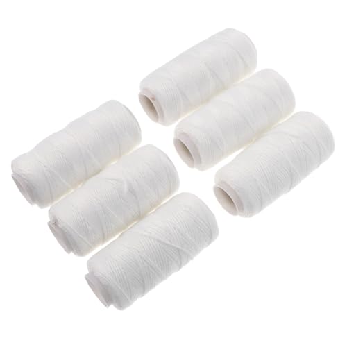 Mipcase 6 piezas Hilo para Depilación Facial y Cejas Algodón Resistente para Máquina de Enhebrado Herramienta Versátil para Eliminación de Suave y Duradero Compatible con Depiladoras