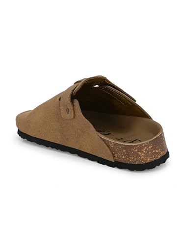 Image of EL PASO Men Olive Faux Leather Casual Slip On Sandals EPSJ1661 P