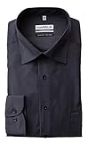 Marvelis Chambray Comfort Fit Hemd, Anthrazit, Blau, Grau, Hellblau, Bügelfrei, 100% Baumwolle, New Kent Kragen (Anthrazit, 45)