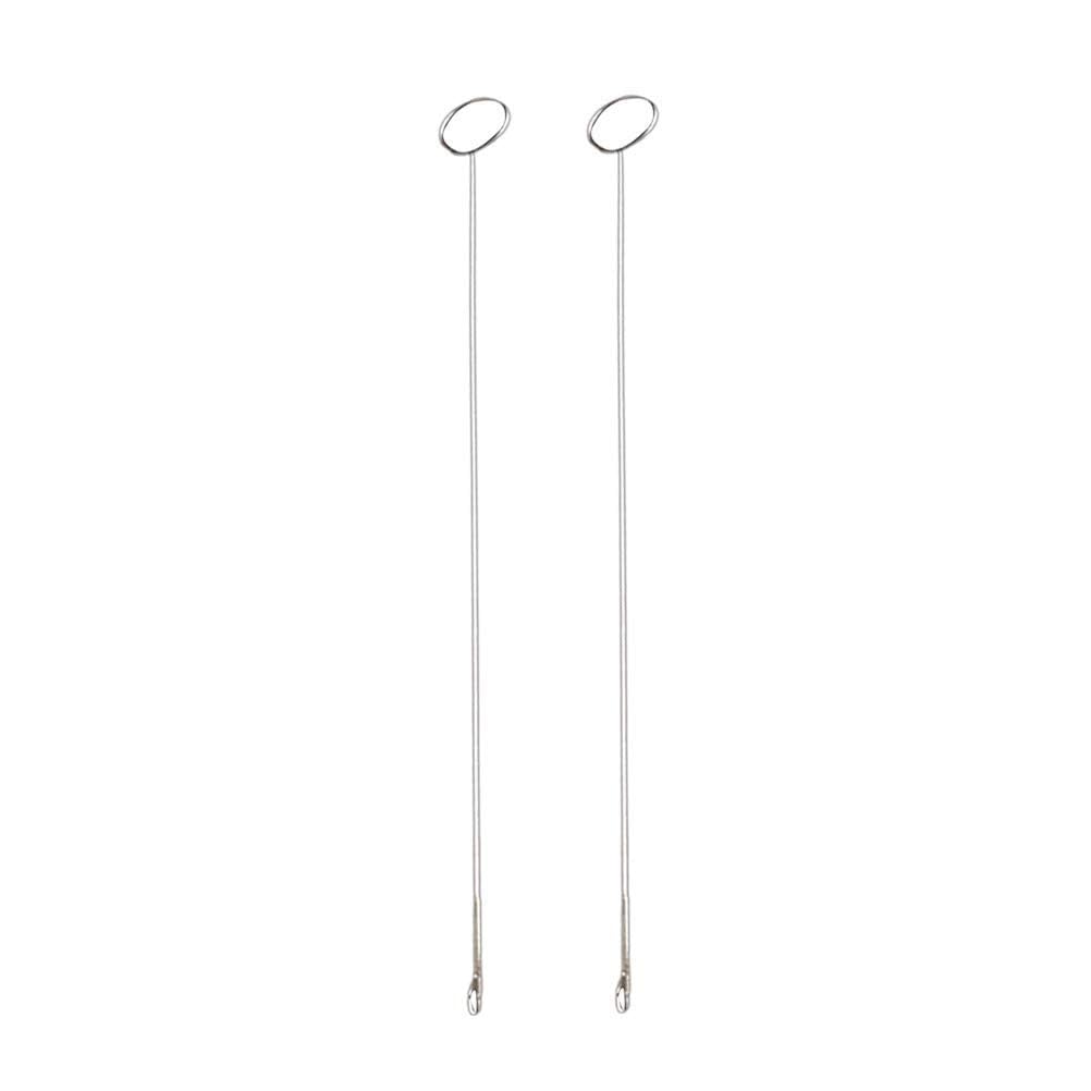 Gemsy Hooked Needle Set of 1 for Tailoring, Loop Turner Hook Sewing- Perfect Tools for Piping, Knots, Bias Tubing - Stainless Steel - Ideal for Button Looping, Trims, DIY 4