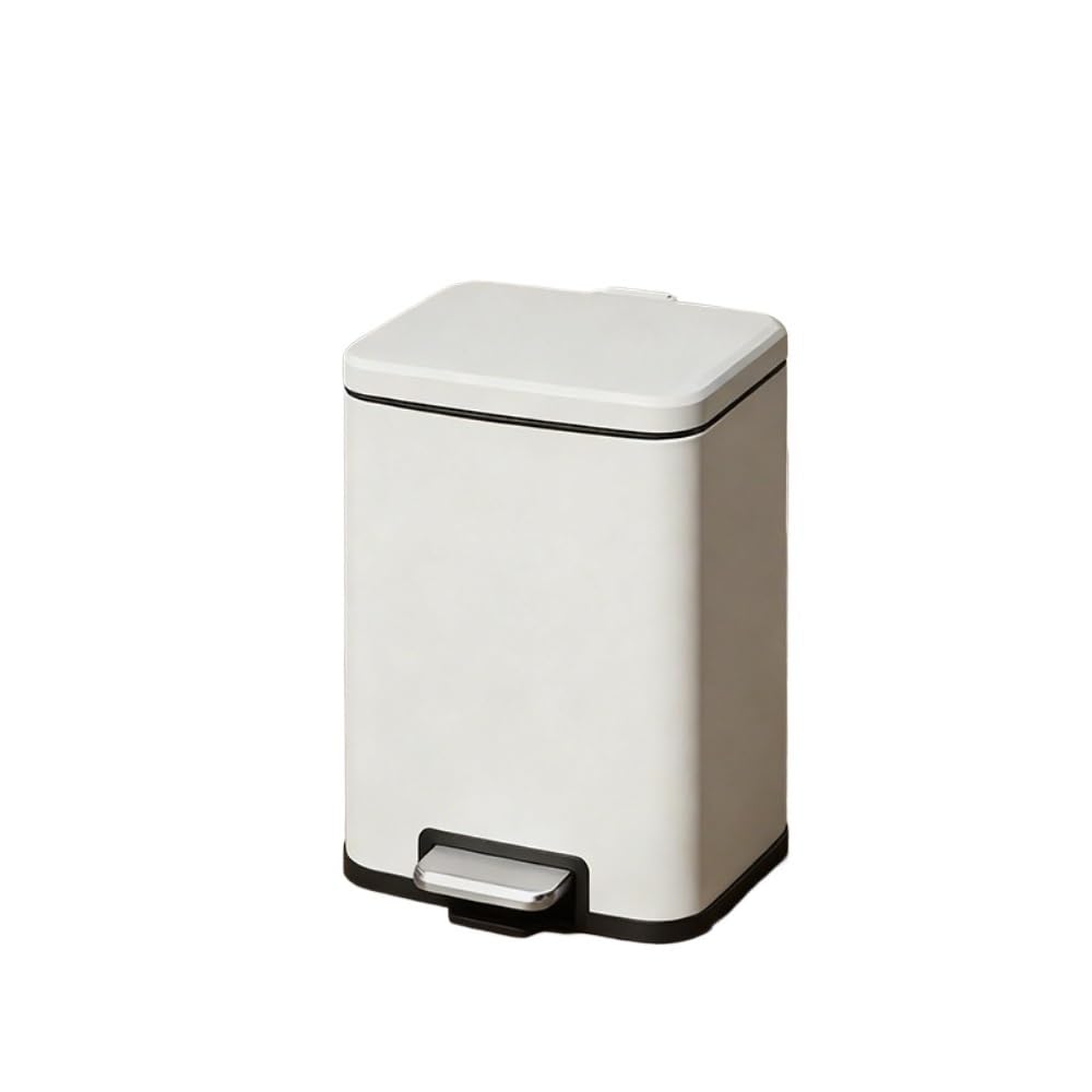 Practical Stainless Steel/Plastic Soft-Close Trash Can: Easy to Clean, Perfect for Modern & Minimalist Style Spaces(Black Titanium,15)