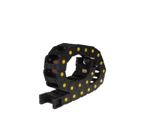 Chaîne porte-câbles nylon 20x77 mm entièrement fermée de 1m pour guidage de câbles