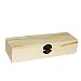 Acan Caja Madera Rectangular con visagras y Cierre metálico 21 x 7 x 4 cm, cajita, Cofre con Tapa para Decorar y Guardar Objetos de Valor, Joyas, coleccionables