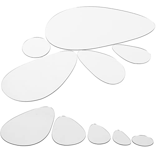 Pegatinas de pared de espejo acrílico con efecto 3D brillante 5