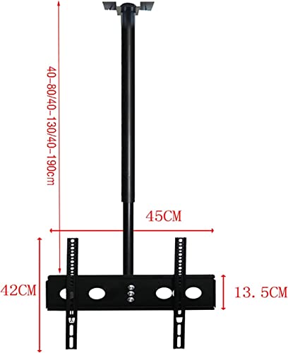 Support TV plafond universel orientable 23-46 pouces fixation écran suspendu