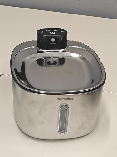 Fuente de Agua para Gatos Inalámbrica de Acero Inoxidable miniatura 3