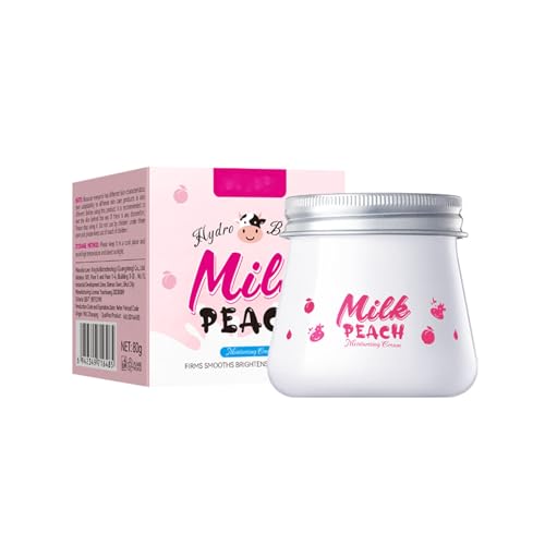 Milk Peach Moisturising Cream, Face Moisturizing Nourish Skin, Repair Face Moisturizer to Hydrating & Smooth Dry Skin, Firm and Brighten Skin, Beauty Skin Daily Care Milk Peach Facial Cream