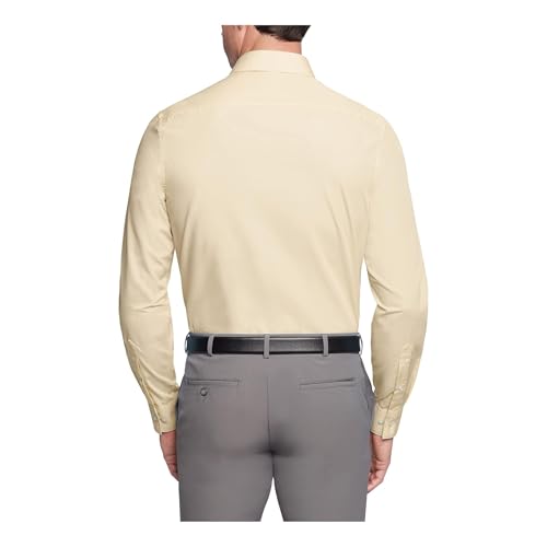 Image of Van Heusen Men's Poplin Regular Fit Solid Point Collar Dress Shirt