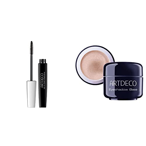 ARTDECO All In One Mascara – long-lasting-Wimperntusche – Für Volumen, Länge und Schwung der Wimpern – 1 x 10 ml & Eyeshadow Base - Neutrale Lidschattengrundierung - 1 x 5 ml