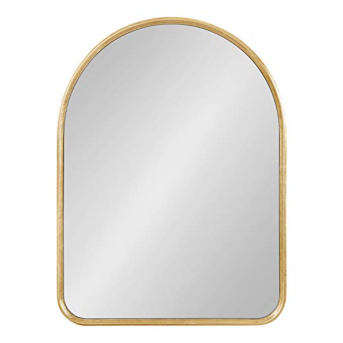 Kate and Laurel Caskill Midcentury Arched Wall Mirror, 18 x 24, Gold, Decorative Modern Mirror for Wall Display by Kate and Laurel - Image 3