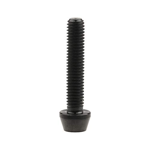 Image of Titanium Ti Bolt M5x9 16 18 20 25 30 35 40 45 50 55 60mm Tapered Head Screws Pack of 4 (M5x25mm, Black)