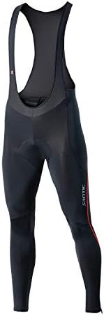 Santic Cycling Bibs Pants Mens Long Tights 3D Padded Bike Legging Red M