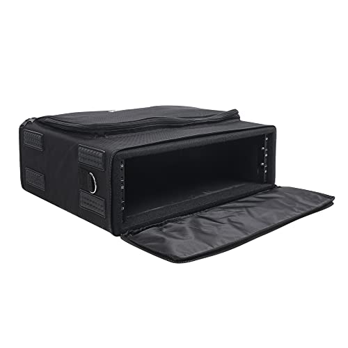 Sound Town Portable 3U Rack Bag with Plywood Frame