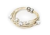 funf mark 1914 Armband Shamballa Lederarmband Armbänder Magnetschließe mit 5 Strass Kugeln