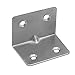 Produktbild Set Winkel-Verbinder Lochwinkel Edelstahl Regalträger Platte Balkenwinkel Lochblech Handwerker Holz-Verbindung Metall, Variante_:6 Stück - 38mm x 32mm