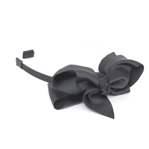 Tiara Infantil Arquinho de Cabelo com Laço Boutique (Preta)