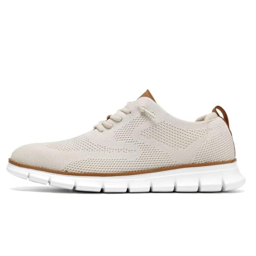 Image of Men's Casual Dress Shoes Fashion Walking Sneakers Mesh Business Oxfords Work Lightweight Soft Sole